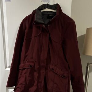 Elegant Maroon Utility Jacket